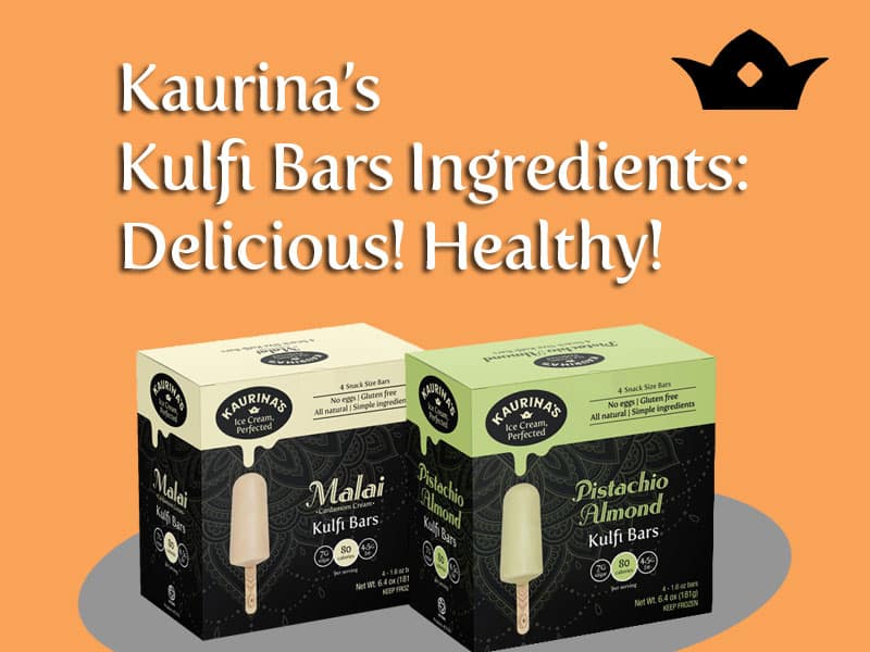 two packs of kulfi bars to illustrate kulfi bars ingredients